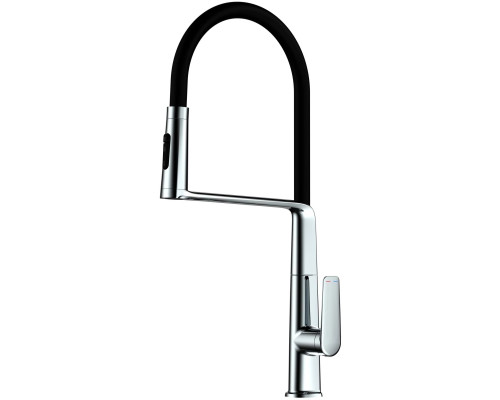 Смеситель для кухни Vincea VKF-118CH с гибким изливом, хром