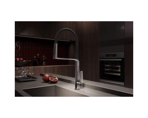 Смеситель для кухни Vincea VKF-118CH с гибким изливом, хром