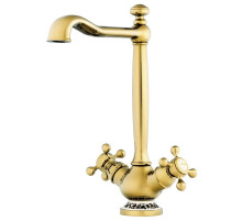 Смеситель для кухни золото Omoikiri Kagoshima-G