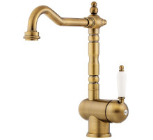 Смеситель для кухни античная латунь Omoikiri Kyoto-AB 4994287
