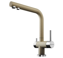 Смеситель для кухни с подключением к фильтру шампань Omoikiri Nagano-CH