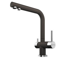 Смеситель для кухни с подключением к фильтру темный шоколад Omoikiri Nagano-DC