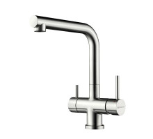 Смеситель для кухни с подключением к фильтру нержавеющая сталь Omoikiri Takamatsu