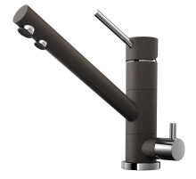 Смеситель для кухни с подключением к фильтру темный шоколад Omoikiri Tonami-DC