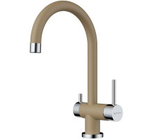 Смеситель для кухни с подключением к фильтру карамель Omoikiri Yamada-CA