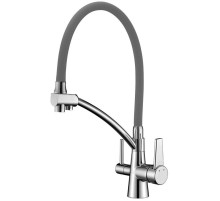 Смеситель для кухни с подключением к фильтру Lemark Comfort LM3071C-Gray