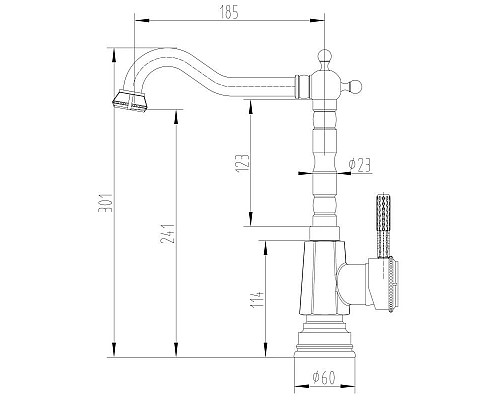 Приобрести Смеситель для кухни Lemark Jasmine LM6605B в магазине сантехники Santeh-Crystal.ru