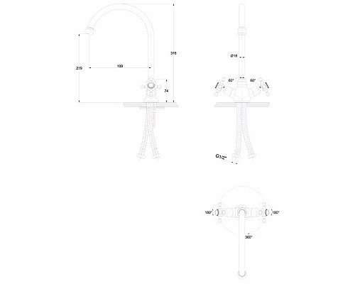 Купить Смеситель для кухни Paulmark Essen Es229001 в магазине сантехники Santeh-Crystal.ru