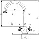 Купить Смеситель для кухни Zorg Antic A 2003K-SL в магазине сантехники Santeh-Crystal.ru