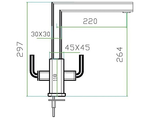 Приобрести Смеситель для кухни Zorg Inox SZR-0909A в магазине сантехники Santeh-Crystal.ru