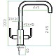 Купить Смеситель для кухни Zorg Inox SZR-0909D в магазине сантехники Santeh-Crystal.ru