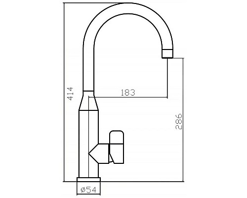 Заказать Смеситель для кухни Zorg Inox SZR-1091A в магазине сантехники Santeh-Crystal.ru