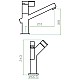 Приобрести Смеситель для кухни Zorg Inox SZR-1008 в магазине сантехники Santeh-Crystal.ru