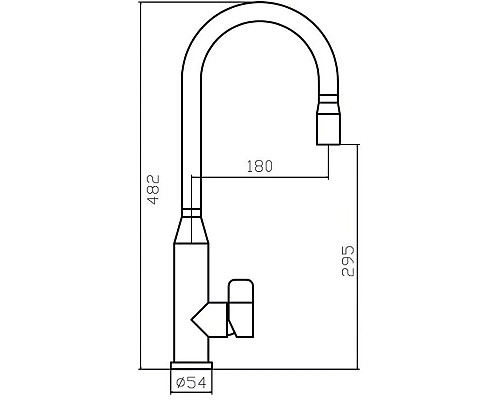 Купить Смеситель для кухни Zorg Inox SZR-1093A в магазине сантехники Santeh-Crystal.ru