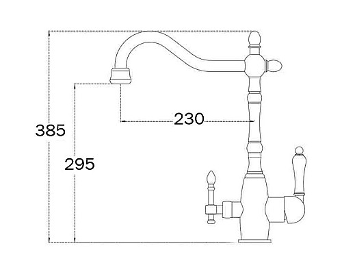 Заказать Смеситель для кухни с подключением к фильтру Zorg Sanitary ZR 312 YF-50-BR LIGHT в магазине сантехники Santeh-Crystal.ru