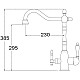 Заказать Смеситель для кухни с подключением к фильтру Zorg Sanitary ZR 312 YF-50-BR LIGHT в магазине сантехники Santeh-Crystal.ru