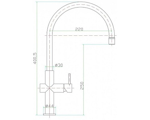 Приобрести Смеситель для кухни Zorg Inox SZR-0981-19 в магазине сантехники Santeh-Crystal.ru