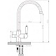 Заказать Смеситель для кухни с подключением к фильтру Zorg Sanitary ZR 317 YF-33 BR в магазине сантехники Santeh-Crystal.ru
