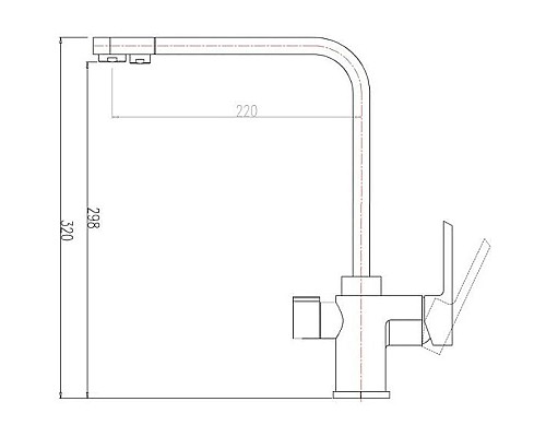 Купить Смеситель для кухни с подключением к фильтру Zorg Sanitary ZR 334 YF-WHITE в магазине сантехники Santeh-Crystal.ru