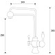 Заказать Смеситель для кухни с подключением к фильтру Zorg Sanitary ZR 345 YF в магазине сантехники Santeh-Crystal.ru