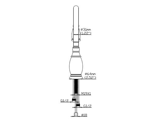 Купить Смеситель для кухни Seaman Eco Koblenz SSN-2168P в магазине сантехники Santeh-Crystal.ru