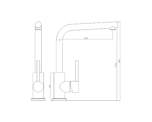 Купить Смеситель для кухни Seaman Eco Glasgow Stylus SSN-3028S в магазине сантехники Santeh-Crystal.ru