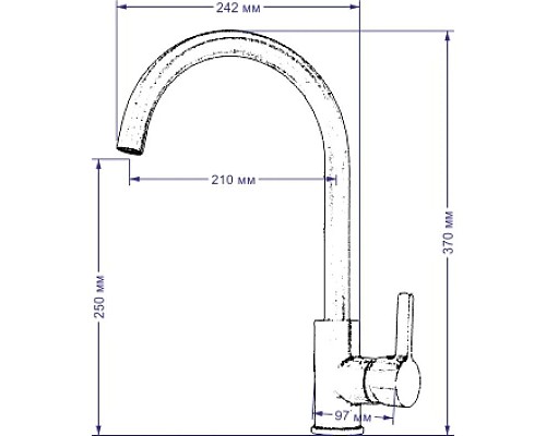 Купить Смеситель для кухни Seaman Barcelone SSL-5815-Gun в магазине сантехники Santeh-Crystal.ru