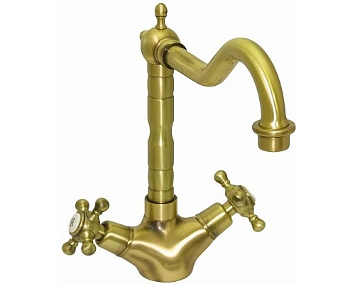 Заказать Смеситель для кухни Seaman Barcelone SSL-5079-Antique Gold в магазине сантехники Santeh-Crystal.ru