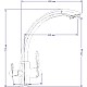 Заказать Смеситель для кухни Seaman Barcelone SSL-5382-Gun в магазине сантехники Santeh-Crystal.ru