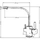 Заказать Смеситель для кухни Seaman Barcelone SSL-5390-Gun в магазине сантехники Santeh-Crystal.ru