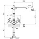 Приобрести Смеситель для кухни Florentina FL-05 бронза 30.55H.1110 в магазине сантехники Santeh-Crystal.ru