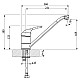 Купить Смеситель для кухни Florentina Gamma AV грей 33.26L.1110.305 в магазине сантехники Santeh-Crystal.ru