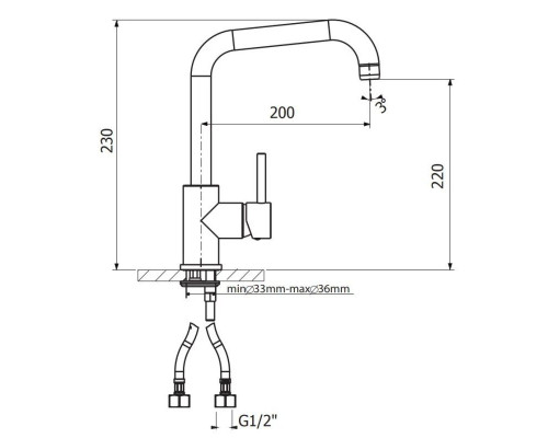 Заказать Смеситель для кухни Florentina Delta AV грей 33.23H.1110.305 в магазине сантехники Santeh-Crystal.ru