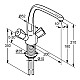 Заказать Смеситель для кухни Kludi Standard 316230515 в магазине сантехники Santeh-Crystal.ru