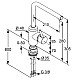 Купить Смеситель для кухни Kludi L-ine 428170577 в магазине сантехники Santeh-Crystal.ru
