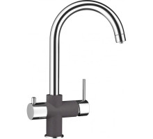 Смеситель для кухни с подключением к фильтру Schock Arcada хром/серебристый камень 710555