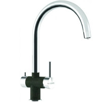 Смеситель для кухни с подключением к фильтру Schock Ares нержавеющая сталь/оникс 710442