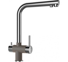 Смеситель для кухни с подключением к фильтру Schock Vitus нержавеющая сталь/серебристый камень 710610