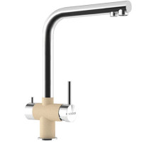 Смеситель для кухни с подключением к фильтру Schock Vitus нержавеющая сталь/лунный камень 710429