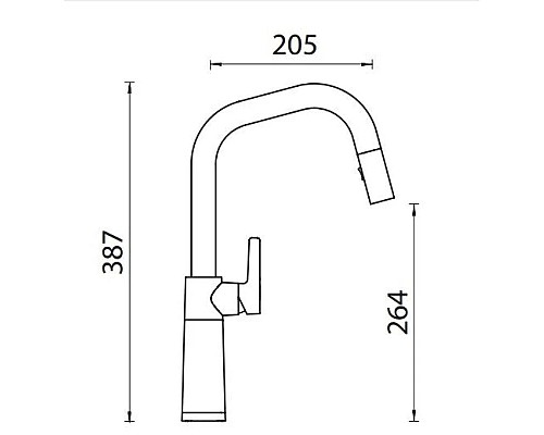 Купить Смеситель для кухни Schock SC-530-D хром/магнолия 710484 в магазине сантехники Santeh-Crystal.ru