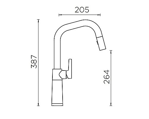 Купить Смеситель для кухни Schock SC-530-D хром/розовый жемчуг 710577 в магазине сантехники Santeh-Crystal.ru