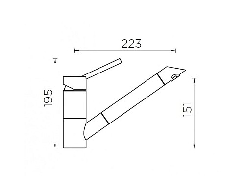 Заказать Смеситель для кухни Schock SC-200-D хром/магма 710175 в магазине сантехники Santeh-Crystal.ru