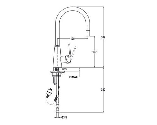 Купить Смеситель для кухни Teka VTK 938 249380210 в магазине сантехники Santeh-Crystal.ru