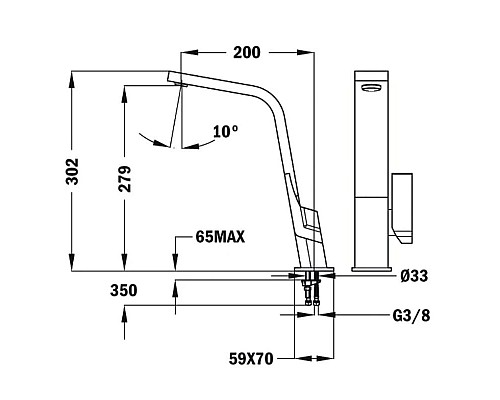 Заказать Смеситель для кухни Teka IC 915 33915020N в магазине сантехники Santeh-Crystal.ru