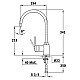 Приобрести Смеситель для кухни Teka IN 995 53995120FW в магазине сантехники Santeh-Crystal.ru