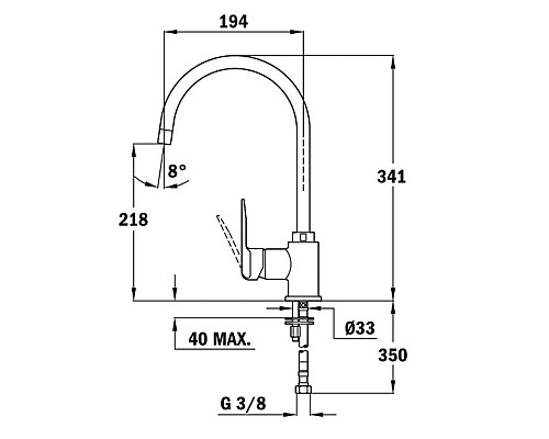 Заказать Смеситель для кухни Teka SP 995 хром/карбон 55995020CN в магазине сантехники Santeh-Crystal.ru