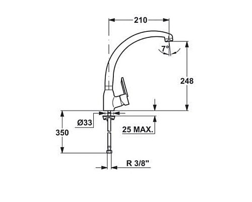 Заказать Смеситель для кухни Teka MN 81911462 в магазине сантехники Santeh-Crystal.ru