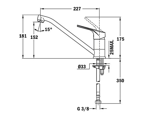 Заказать Смеситель для кухни Teka MTP 913 песочный 46913020S в магазине сантехники Santeh-Crystal.ru