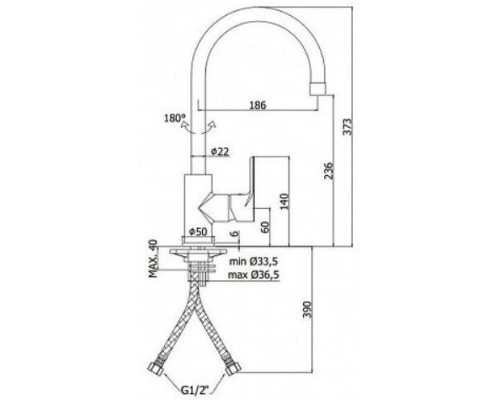 Заказать Смеситель для кухни Paffoni Green GR180CR в магазине сантехники Santeh-Crystal.ru
