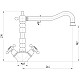 Приобрести Смеситель для кухни Migliore Revival ML.CUC-451.RA в магазине сантехники Santeh-Crystal.ru